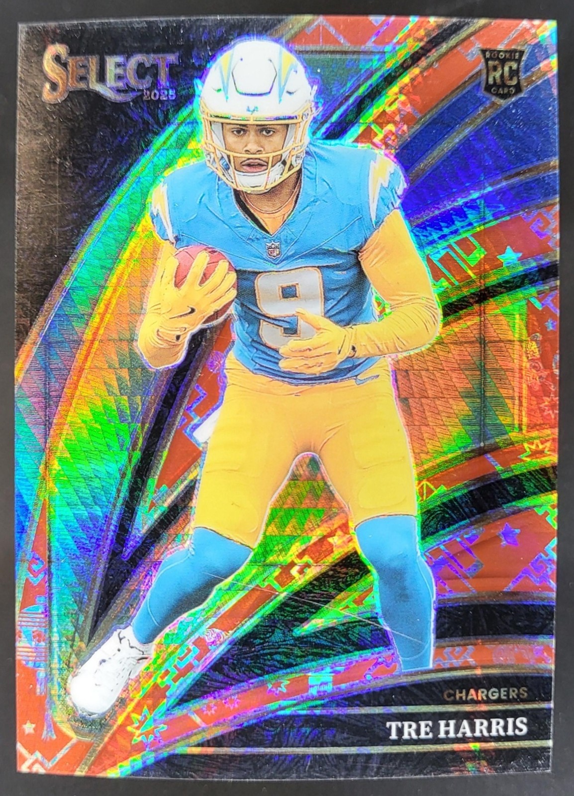 2025 Panini Select Tre Harris Club Level Lucky Envelope Prizm /8 RC Chargers RW3