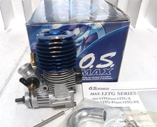 O.S. MAX 12TG 12E Engine with Manual #11382 NEW