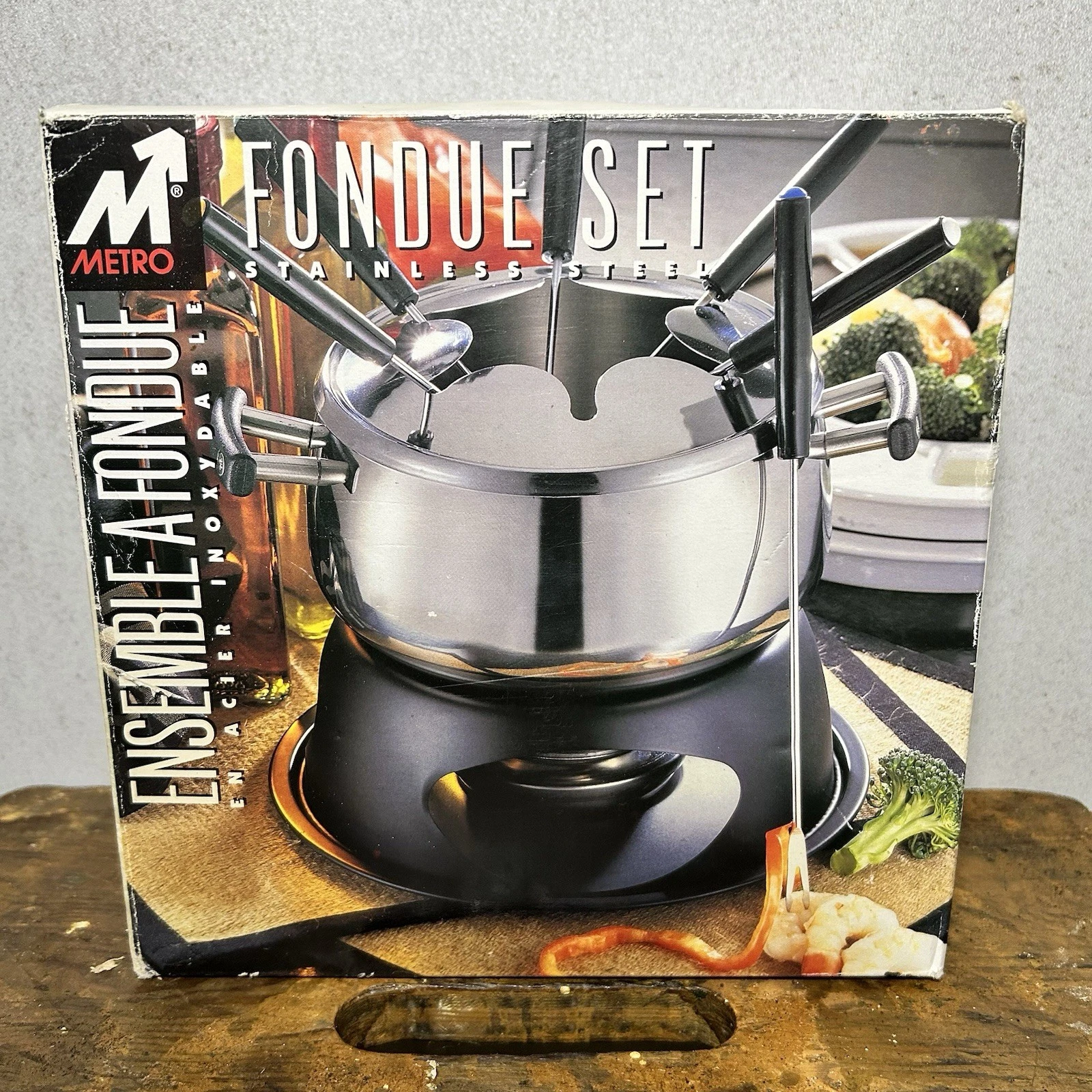 Metro 2 Qt Fondue Set Stainless Steel