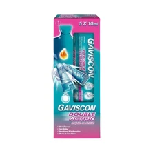 1 X Gav-iscon Double Action Liquid Sachets 5x10ml