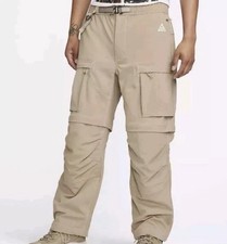 Nike ACG Smith Summit Cargo Khaki Pants/Shorts Mens Sz M FN0428-247 Convertible