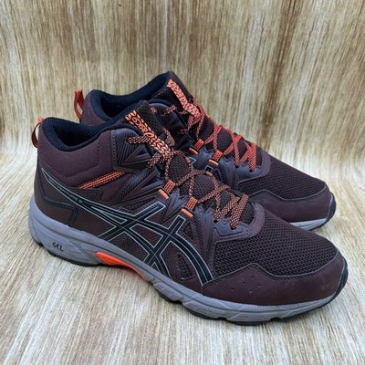 ASICS Gel-Venture 8 MT Men's Size 10.5 Trail Mid Top Shoes Brown Orange 1011A993