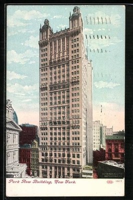 Ansichtskarte New York, NY, Park Row Building 1908 