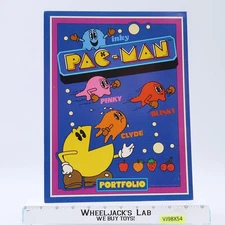 Folder Portfolio Pac-Man 1980s Midway Plymouth Vintage School Supplies