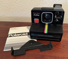 Vintage Polaroid Time Zero One Step Instant Land Camera Untested w/Strap