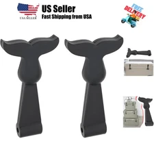 2pcs Whale Tail Cooler Lid Latches 12.5x6.5x3cm Whale Tail Design T Shaped Ru...