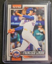 2026 Topps Series 1 #123 Francisco Lindor Super Box Image Variation - Mets
