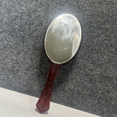 Vintage 1970's Avon Lucite Cameo Vanity Mirror With Box