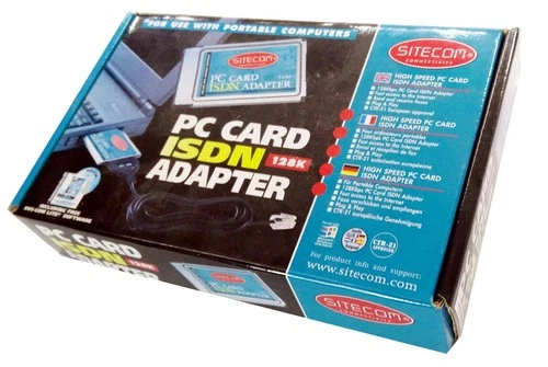 Sitecom PC Card ISDN adapter 128K with cable and software on 2 disks