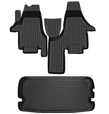 Gummi Kofferraumwanne Fußmatten für VW T5 2003- kurzer Radstand Gummimatten Set
