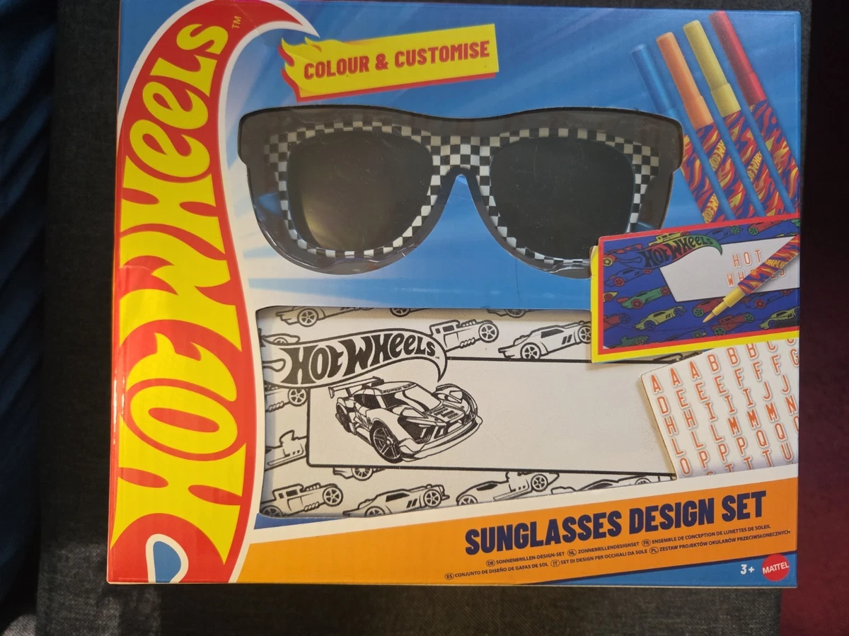 Hot Wheels - Sonnenbrillen Design Set - Jungen Sonnenbrillenetui - Farbe & Personalisieren