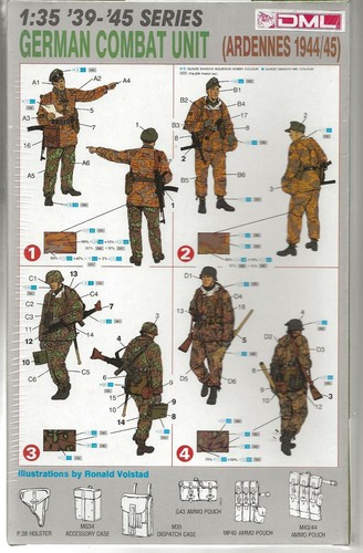 DML WWII German Combat Unit (Ardennes 1944-45), Figuren in 1/35 6002 SW A4 - Bild 2 von 2