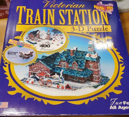 3D Puzzle Train Station Victorian House Bavarian Mansion Easy to Medium - Picture 3 of 7