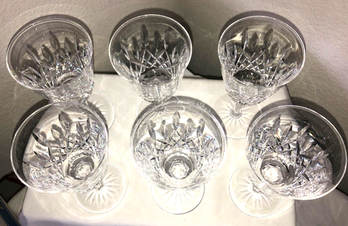 VTG 1973 - Original WATERFORD Crystal - LISMORE Red Wine Glasses w/BOX - IRELAND - Picture 6 of 24