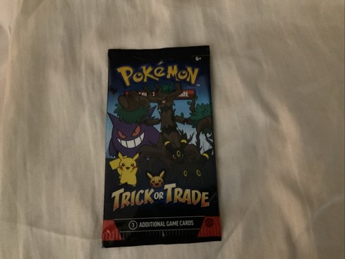 2024 Pokemon Trick Or Trade Pack (3 Karten) Booster Factory Sealed!