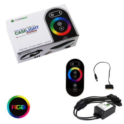 GameMax RGB Lüfter / Strips Fernbedienung bis zu 8 x 4-Pin Lüfter oder LED Strips