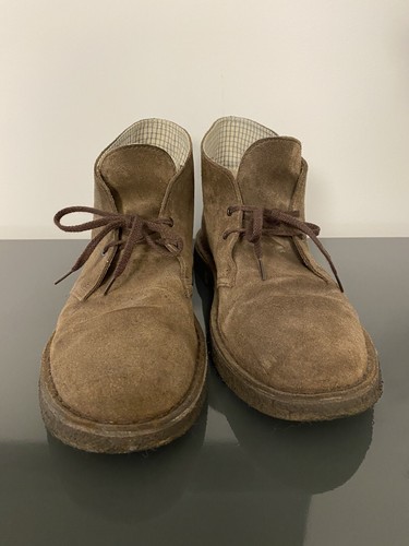 Clarks Desert Boot - Suede Marrone - Uomo Scarpe Polacchini - Second Hand - Foto 2 di 8