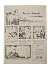 1944 Vintage Royal Typewriter Secretary Cartoons World #1 Typewriter  thumbnail