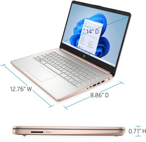 2024 HP Laptop Computer 14" HD Notebook Intel Celeron 16GB RAM 320GB Storage - Picture 26 of 27
