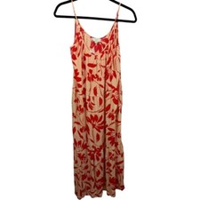 NWT LOFT Sleeveless Tiered Floral Midi Dress XS