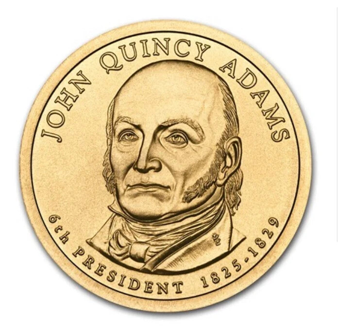 2008 D John Quincy Adams Presidential Dollar "Brilliant Uncirculated" Coin