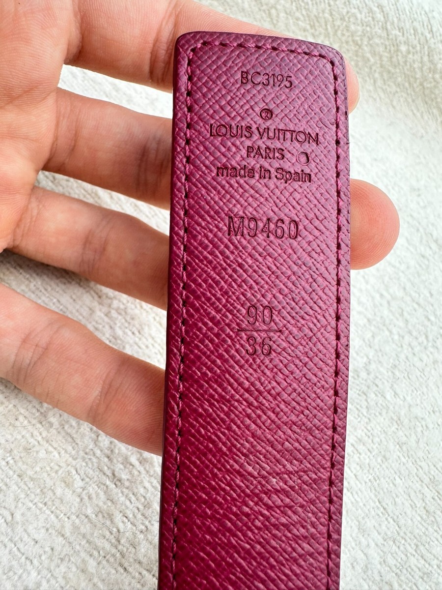 Authentic Louis Vuitton Belt Monogram Reversible Pink and Authentic Louis Vuitton Belt Monogram Reversible Pink and