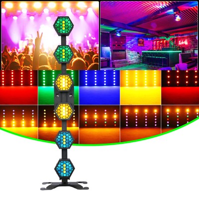 400W Retro LED Par Strahler COB RGBW DMX Disco Partylicht Bühnenbeleuchtung Set