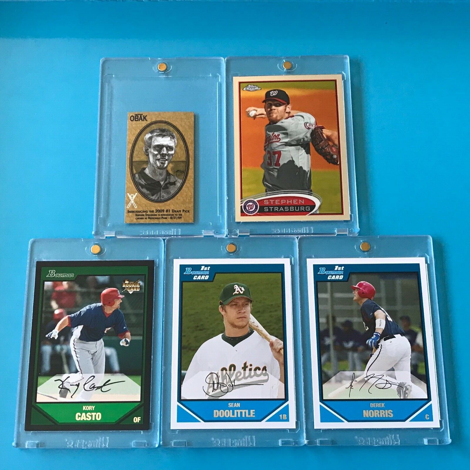 2010 TRISTAR > STEPHEN STRASBURG (RC) + 2012 TOPPS CHROME #70+ Sean Doolittle RC