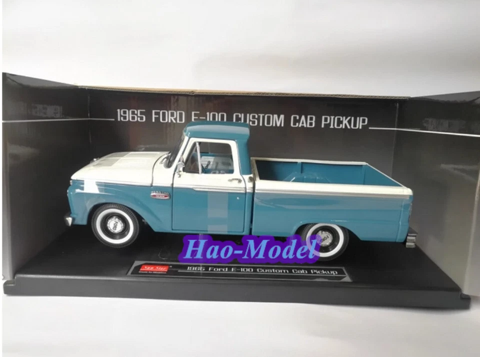 Sunstar 1:18 Ford F100 camioneta cabina personalizada 1965 modelo coche diecast pantalla de metal Foto 2 de 4