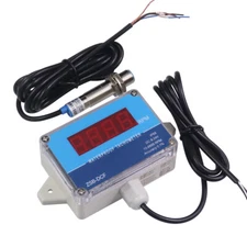 IP68 Waterproof Hall Tachometer Digital LED Motor Speed Meter Tester DC 8-24V