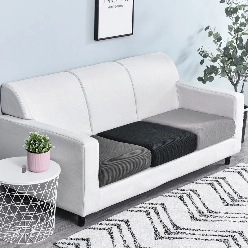 1/2/3 Seater Elastic Stretch Couch Cushion Covers Sofa Seat Slip Cover Protector - Image 2 of 4