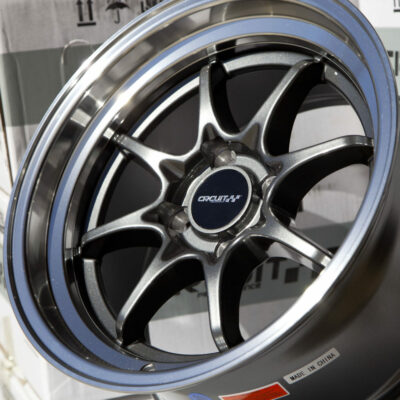 CIRCUIT PERFORMANCE CP40 15x8 4x100 +25 GLOSS GUN METAL WHEELS (SET OF 4)
