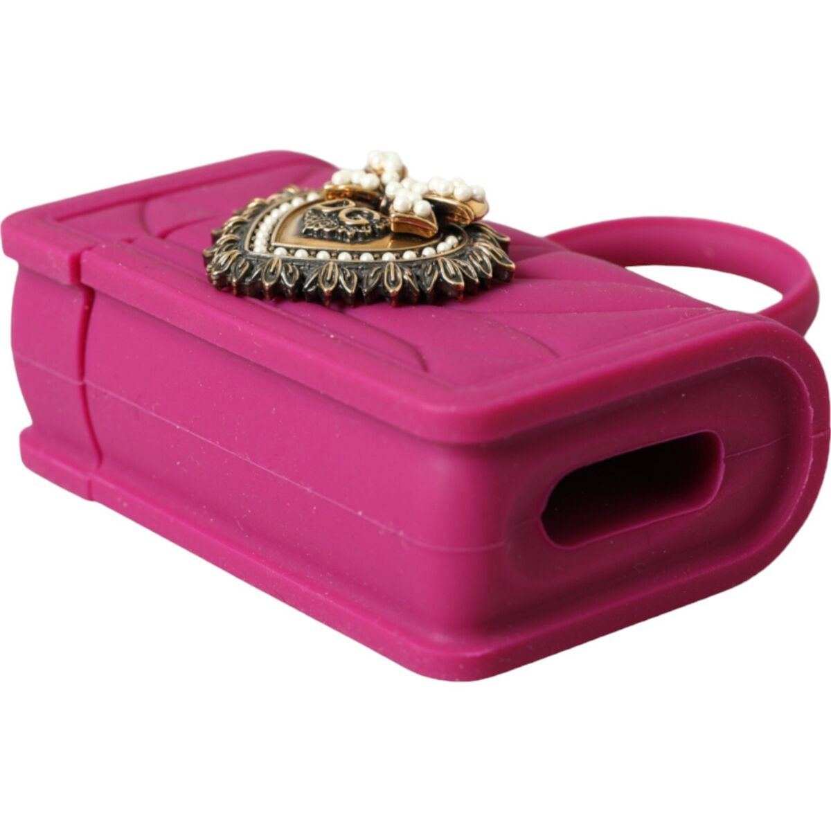 DOLCE & GABBANA Airpod Case Pink Silicone Devotion Heart DOLCE & GABBANA Airpod Case Pink Silicone Devotion Heart