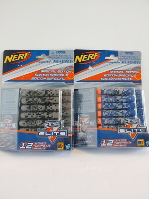 Nerf N-Strike Special Edition Elite Darts (TWO PACK OF 12=24) Blue 