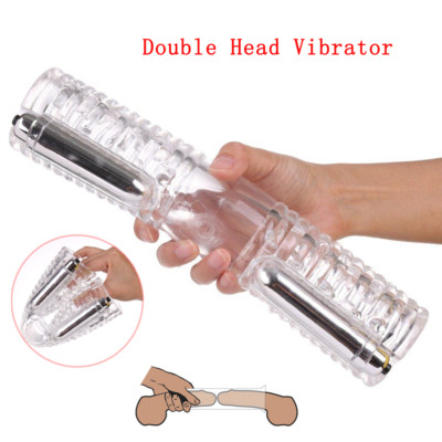 Double Stroker Head Vibrator Adult Sex Toys Massager Gay Man Male  Masturbator US | eBay