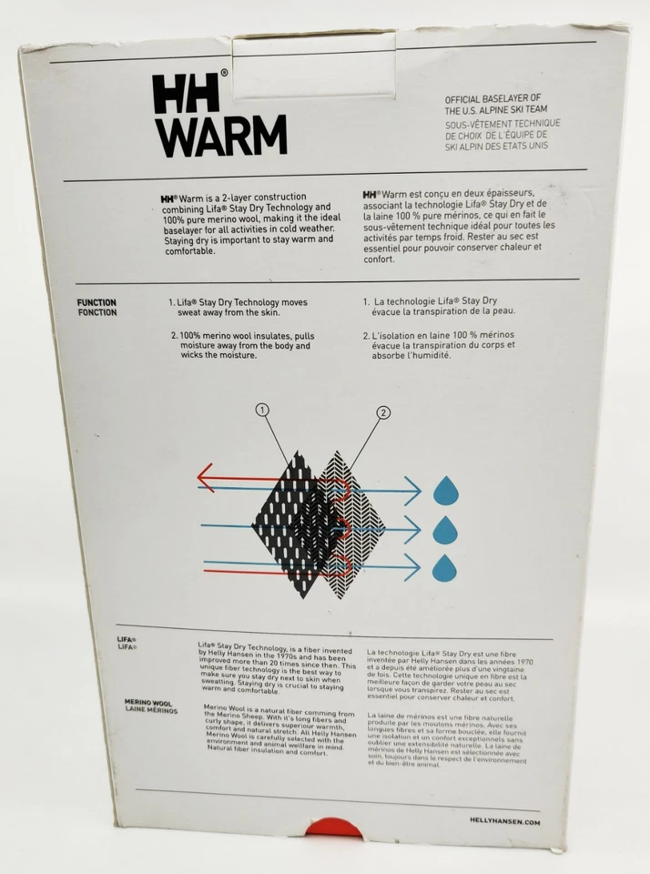 Pantalón Helly Hansen para mujer HH cálido capa base magenta XL Foto 3 de 3