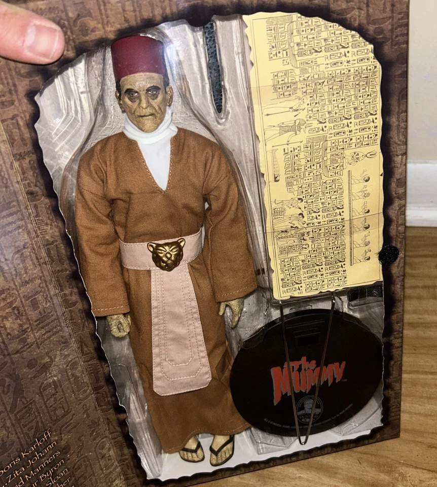 Figura Sideshow Universal Monsters The Mummy 12" Ardeth Bey 2002 LE 3000 Foto 2 de 4