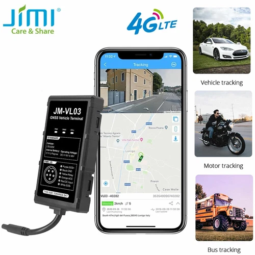 Jimi VL03 4G Moto Car GPS Tracker With Real-time Tracking Cut-Off Via APP Web