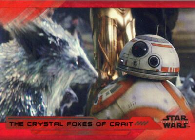 Star Wars Last Jedi S2 rot [199] Base Card #80 The Crystal Foxes of Crait