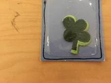 SHAMROCK,4 leaf clover vintage patch, new old stock, 1980's