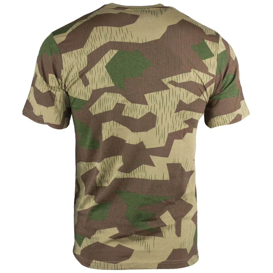 German Splinter WW2 Camo Military Shirt Cotton T-Shirt Sizes S to 3XL Army NEW - Image 2 of 2