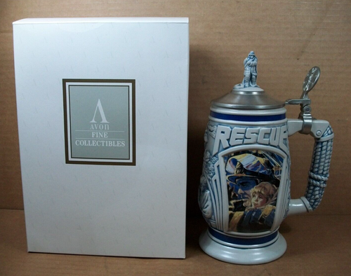 1997 Avon ~ Tribute To Rescue Workers Stein #59970 ~ with Box