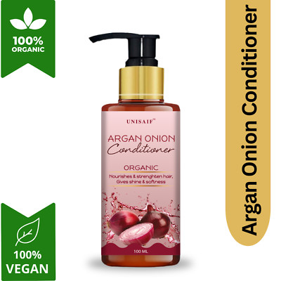 Unisaif Argan Onion Hair Conditioner 100ml   Organic Repair for Dry Curly Hair