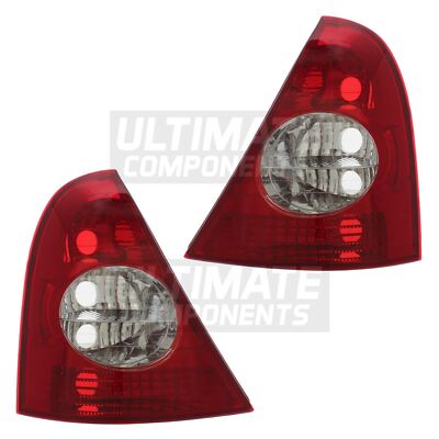 Renault Clio Mk2 Hatchback 2001-2005 Rear Tail Lights Lamps 1 Pair Left & Right