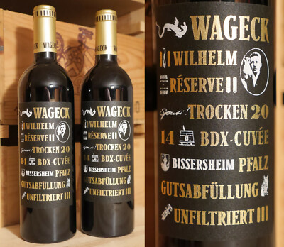 2 Fl. 2014 Cuvee Wilhelm Reserve - Weingut Wageck - Rheinpfalz !!!!!!!