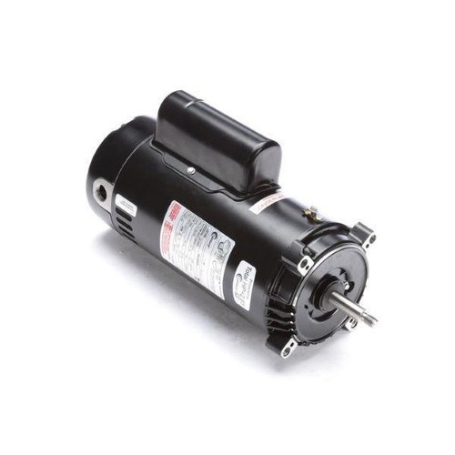 56J CFace 21/2 HP Single Speed Up Rated Pool Filter Motor, 12.6/11.4A