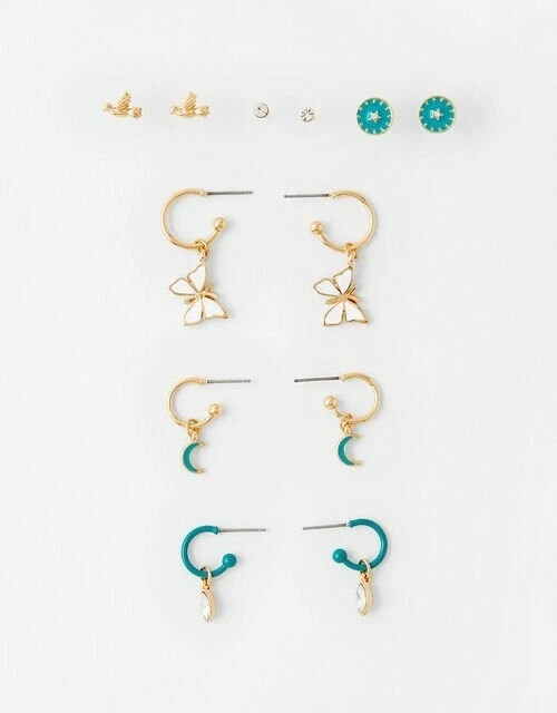 Accessorize 6x Butterfly enamel earrings, Girl's Earring, Kid's Earrings - Image 4 of 4