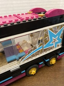 Lego Friends Pop Star Tour Bus 41106 Incomplete Set No Box Or Book 2 Minifigs