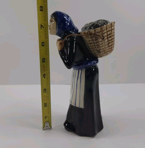 Figura Coll Pottery Isla de Lewis Dama con Cesta de Peces 8" - Imagen 7 de 7