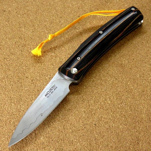 Japanese MCUSTA MC-019 FRICTION FOLDER Folding Knife VG-10 Yellow Black JAPAN - 第 1/10 張圖片